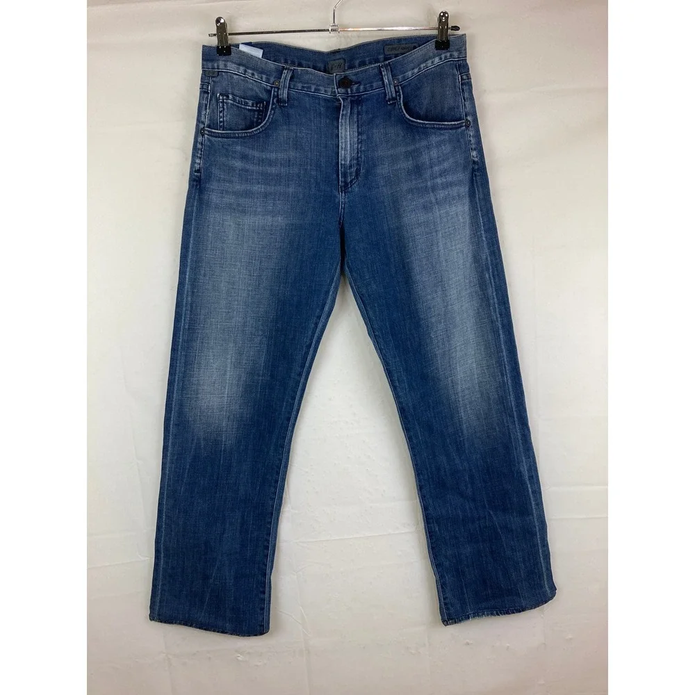Citizens of Humanity Perfect Jeans Mens 34 X 30 Blue Straight Leg Stretch USA
